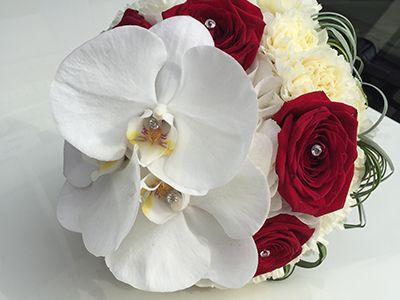 Bouquet de mariée orchidées