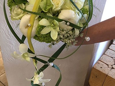 Bouquet de mariée déstructuré